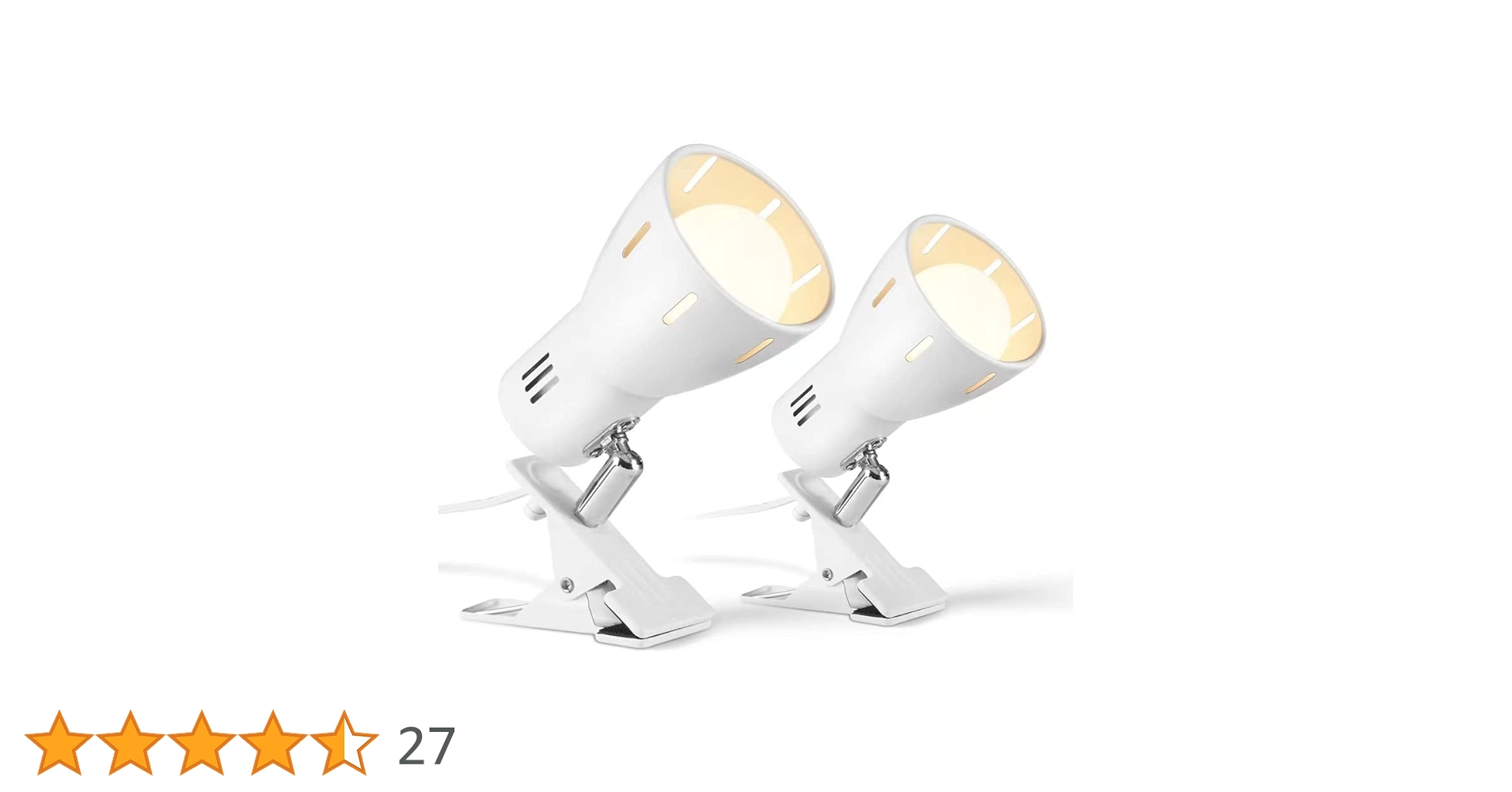 【お買い得！】連絡コンセント付クリップランプ60W 2個セット品 お買い得！】連結コンセント付電球付クリップランプ60W